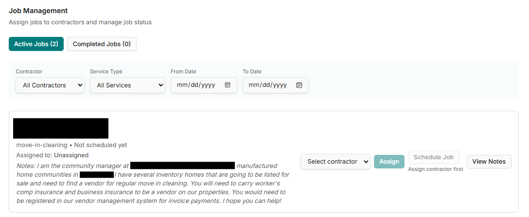 Lead Management System screenshot